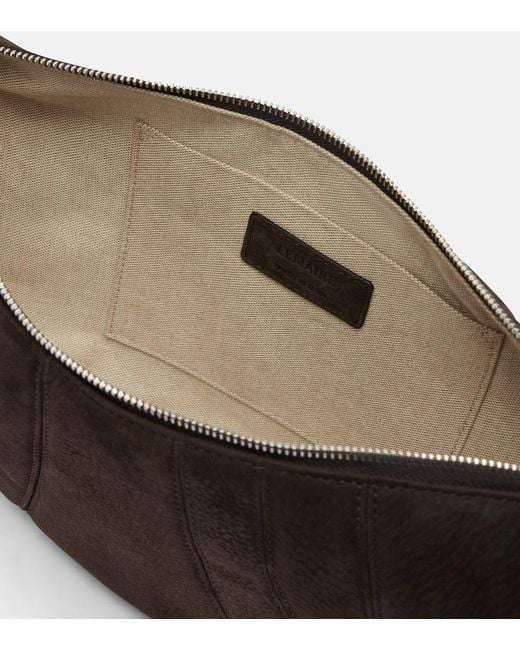 Lemaire Black Croissant Medium Leather Shoulder Bag