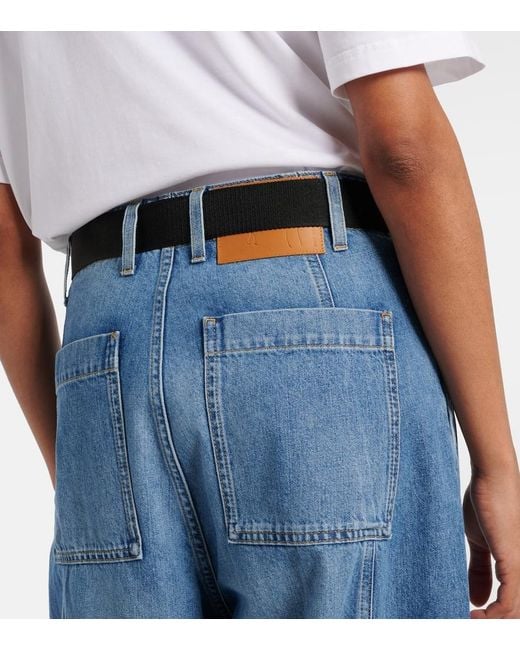 Plan C Blue High-Rise Wide-Leg Pants