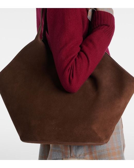 Aesther Ekme Brown Phantom Large Suede Tote Bag