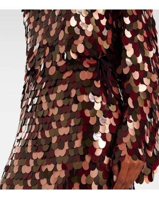 Dries Van Noten Multicolor Sequined Midi Skirt