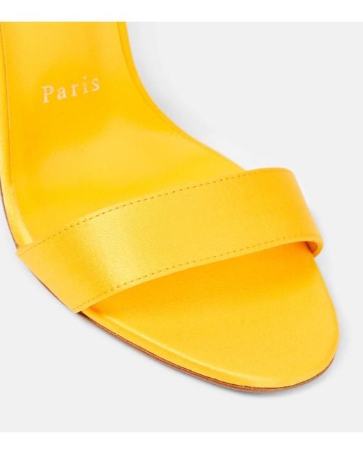 Sandali Du Desert 100 di Christian Louboutin in Yellow