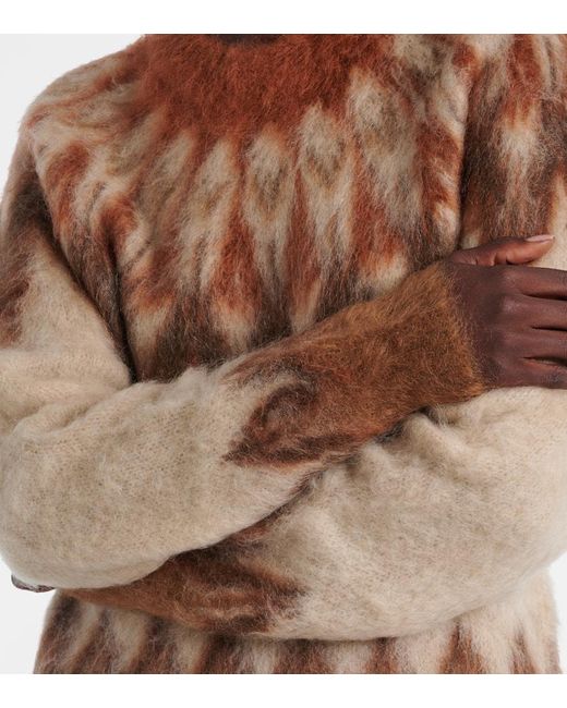 Isabel Marant Brown Pullover Natania Aus Einem Wollgemisch