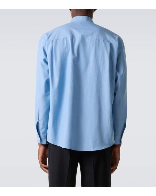 Chemise En Serge De Coton Auralee pour homme en coloris Blue