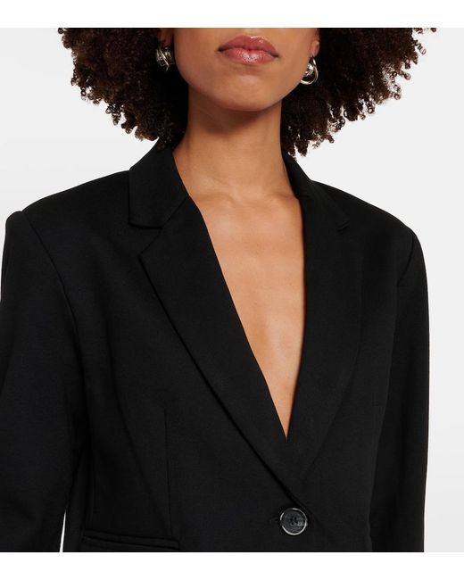 Velvet Black Anya Cropped Blazer