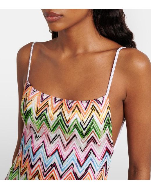 Missoni White Zigzag Swimsuit