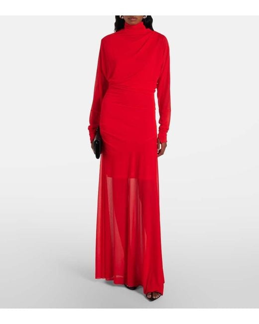 Abito Lungo Paula di Proenza Schouler in Red