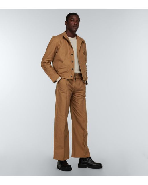 Winnie New York Wide-leg Cotton-blend Pants in Brown for Men | Lyst