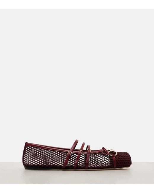 Ballerines Horsebit Pour Femme, Taille Gucci en coloris Red