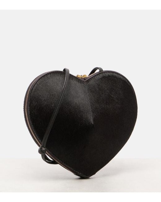 Alaïa White Le Cour Calf Hair Shoulder Bag