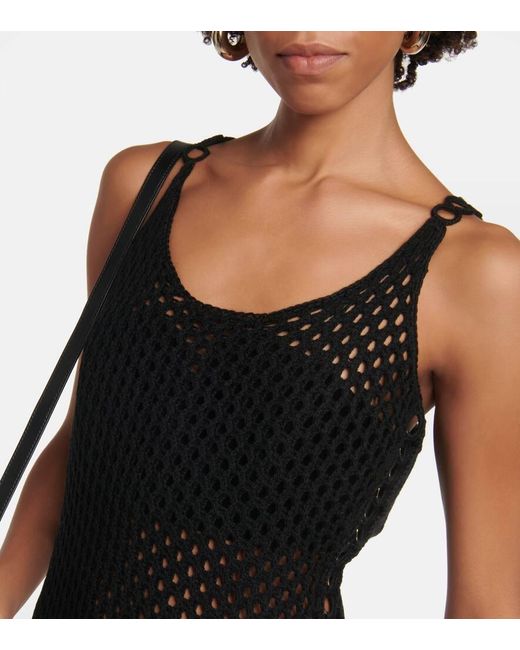 Chloé Black Gehäkeltes Minikleid