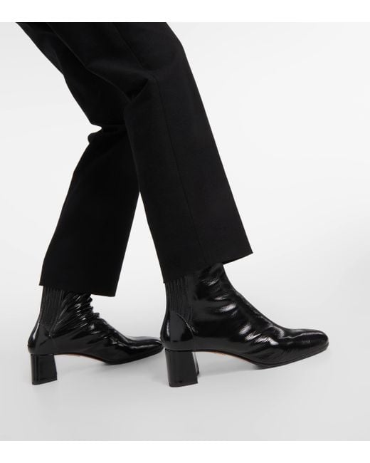 Aquazzura Black Saint Honore 50 Leather Ankle Boots