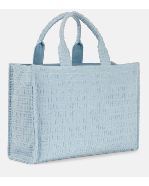 Givenchy Blue Plage G-tote Medium 4g Terry Tote Bag