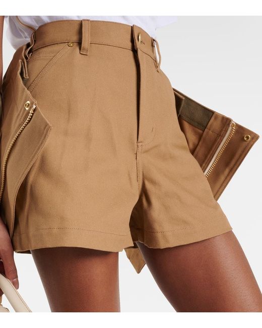 X Carhartt shorts cargo de algodon Sacai de color Natural