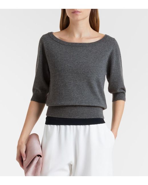 Extreme Cashmere Gray N°422 Marianne Cashmere Sweater