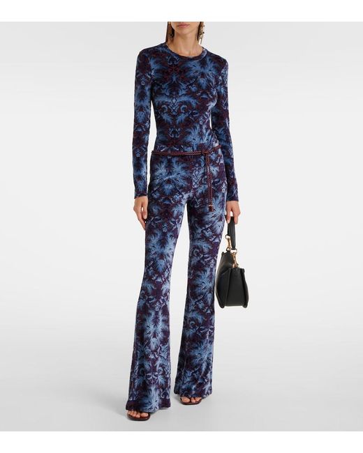 Etro Blue Jersey Top