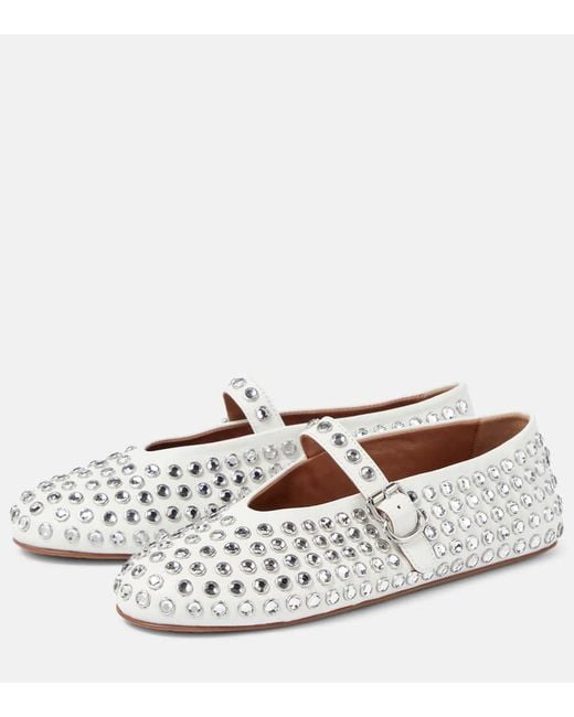 Alaïa White Ballerina Flat