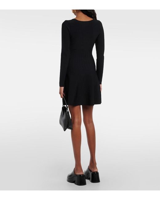 Staud Black Deora Minidress