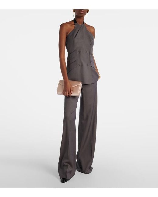 Max Mara Natural Satin Clutch