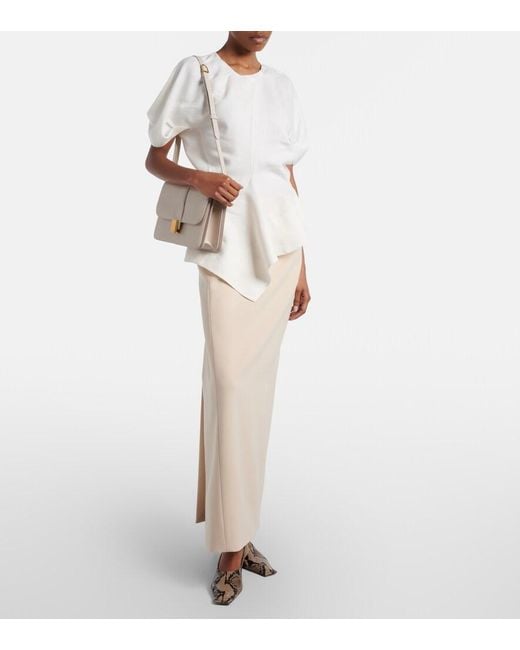 Khaite Natural Blake Leather Crossbody Bag