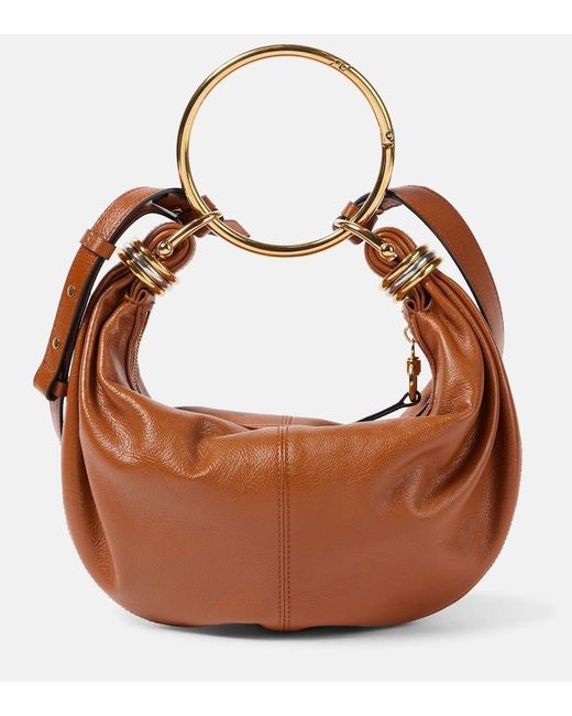 Borsa A Spalla Bracelet Small di Chloé in Brown