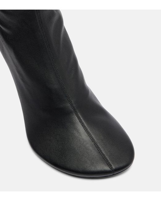 Acne Black 75 Leather Knee-High Boots