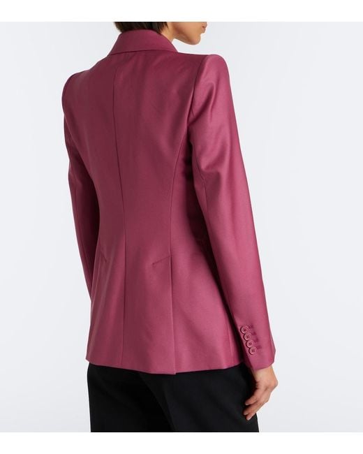 McQueen Purple Wool Blazer