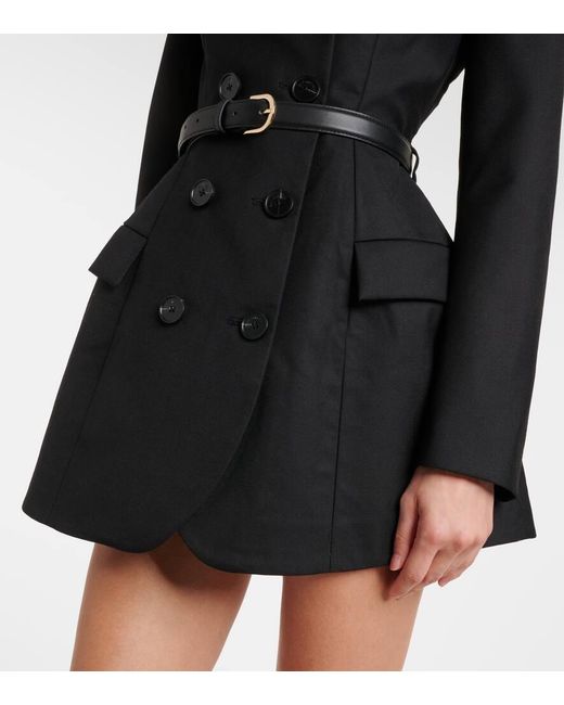 Self-Portrait Black Belted Blazer Dress