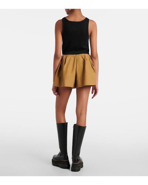 Sacai Natural Cotton-Blend Shorts