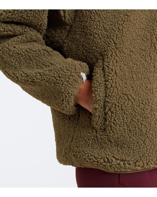 The Upside Green Harlow Teddy Sweatshirt