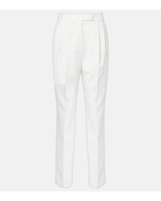 Frankie Shop White Bea High-Rise Straight Pants