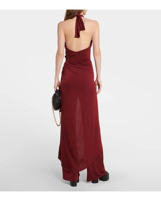 Johanna Ortiz Red Jumpsuit Aus Jersey