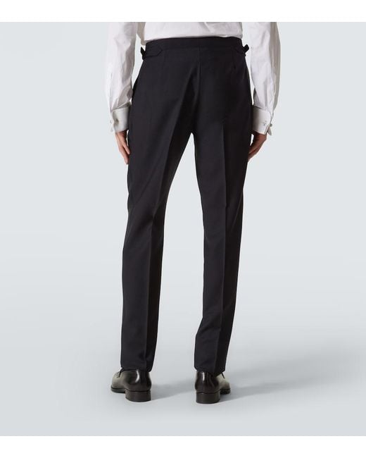 Thom Sweeney Black Wool And Mohair Tuxedo for men