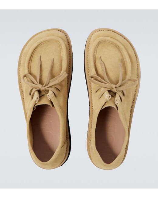 Loewe Desert Boots Faro Aus Veloursleder in White für Herren