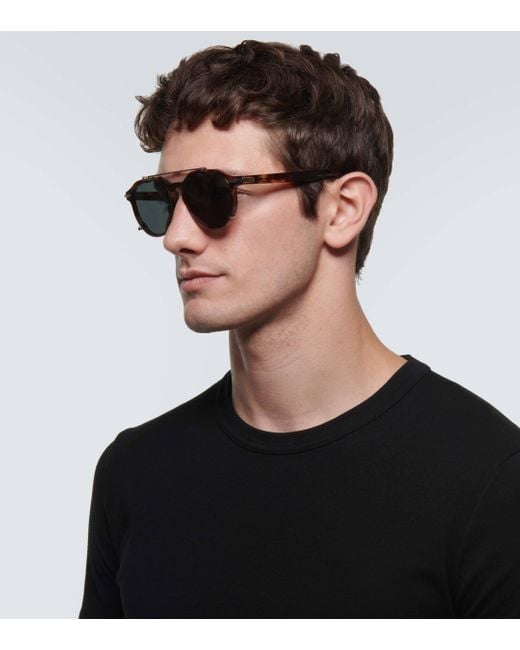 Dior Diorblacksuit Ri Round Sunglasses in Blue for Men | Lyst UK