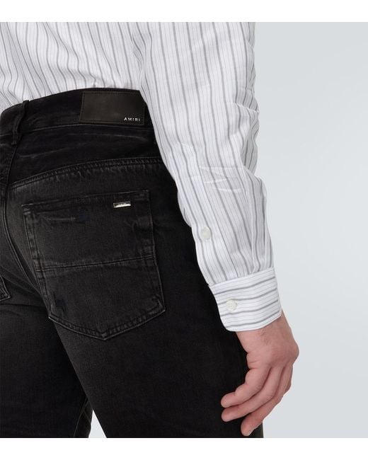 Jeans Regular Stack di Amiri in Black da Uomo