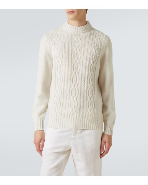 Pullover di Brunello Cucinelli in White da Uomo