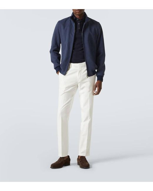 Chaqueta De Lino Thom Sweeney de hombre de color Blue