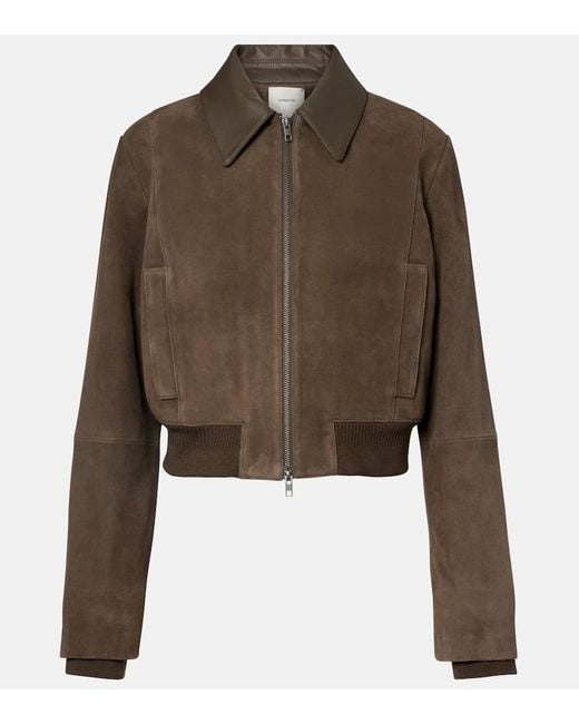 Vince Green Suede Blouson Jacket
