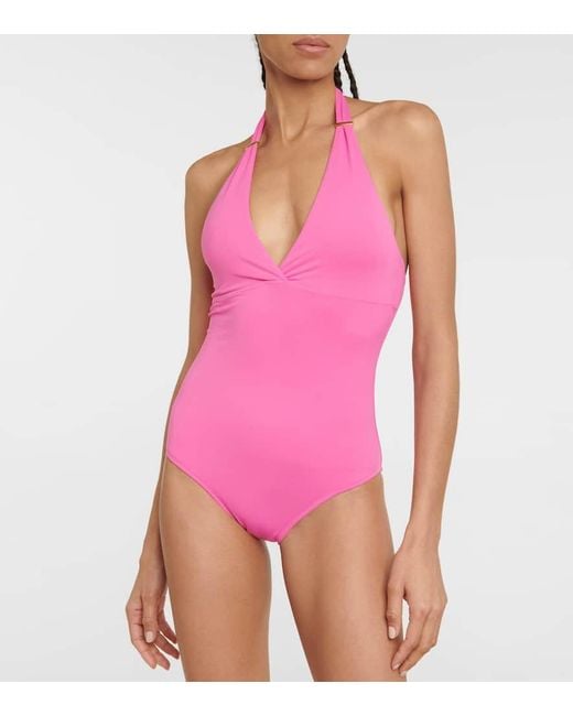 Melissa Odabash Pink Rimini One-Piece Swimsuit