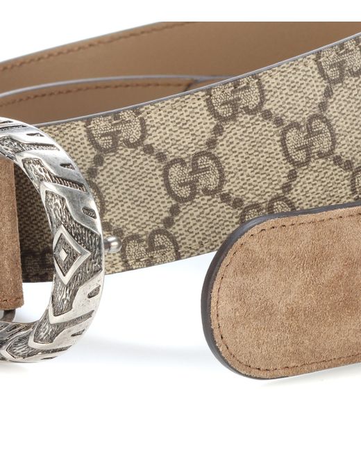 GUCCI GG Supreme Monogram Suede Dionysus 40mm Belt 95 38  display picture 2
