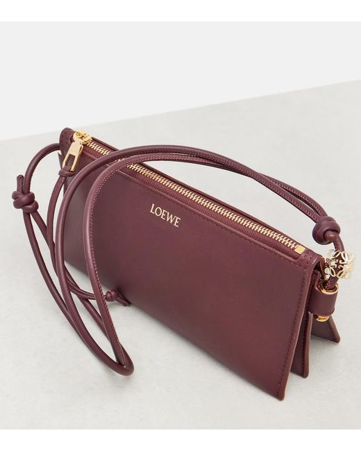 Loewe Purple Joya Leather Shoulder Bag