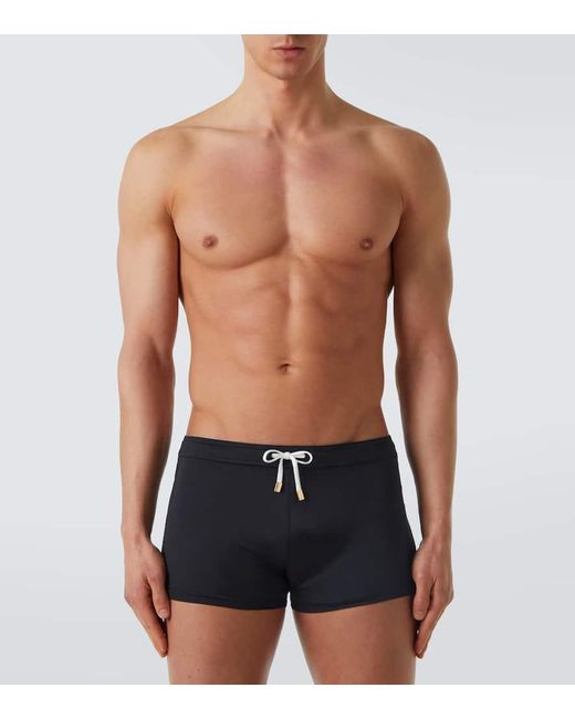 Tom Ford Black Jersey Swim Trunks for men