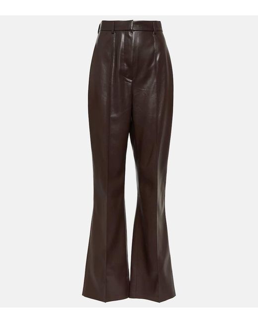 Pantalones Leena de piel sintetica Nanushka de color Brown