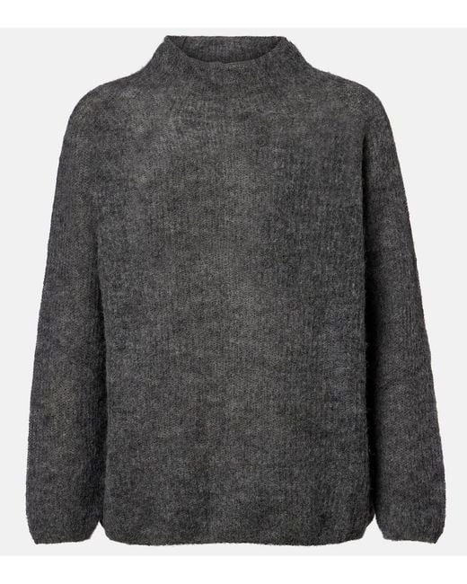 Max Mara Gray Riga Wool-Blend Sweater