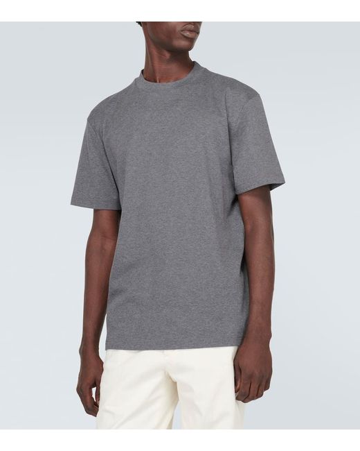 Camiseta de jersey de algodon Loro Piana de hombre de color Gray