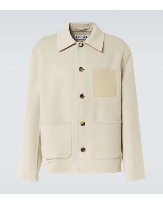 Giacca-Camicia di Loewe in Natural da Uomo