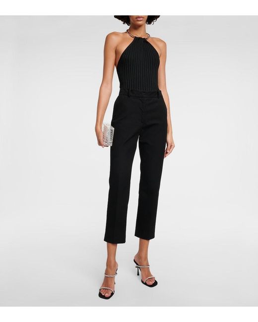 Galvan Black Rhea Halterneck Top