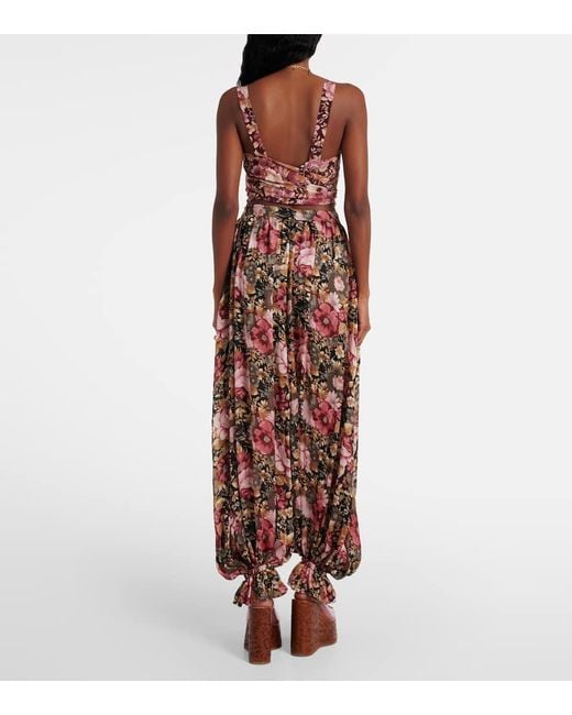 Chloé Pink Cropped-Top Aus Crepe De Chine Aus Seide