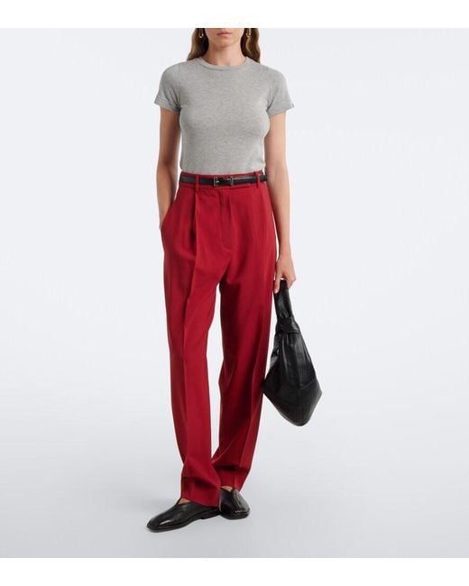Extreme Cashmere Gray N°292 America Cotton And Cashmere T-Shirt