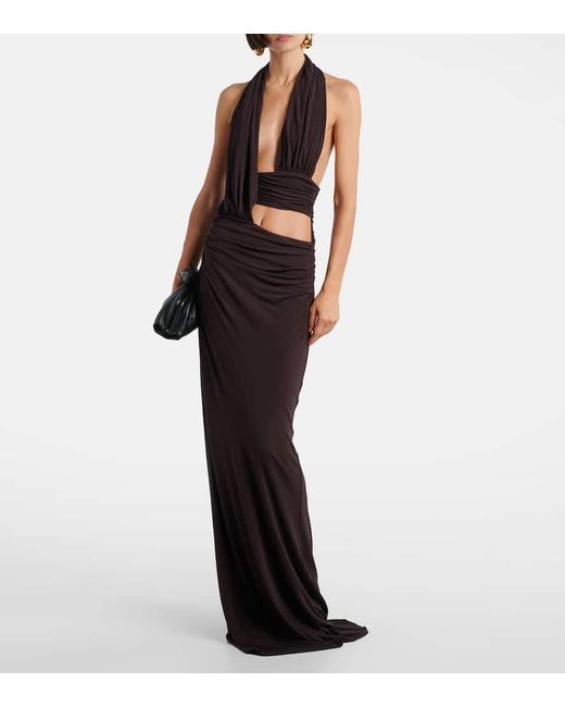 beautiful blue dress Dark Tulle Lace Princess Dress, A-Line Strapless Long P Elegant Black Dress #allblack navy blue prom dresses Cloth Size:S